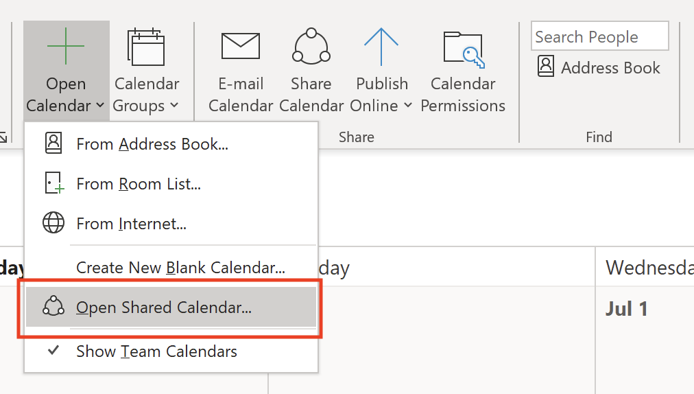 Creating A Shared Calendar In Outlook