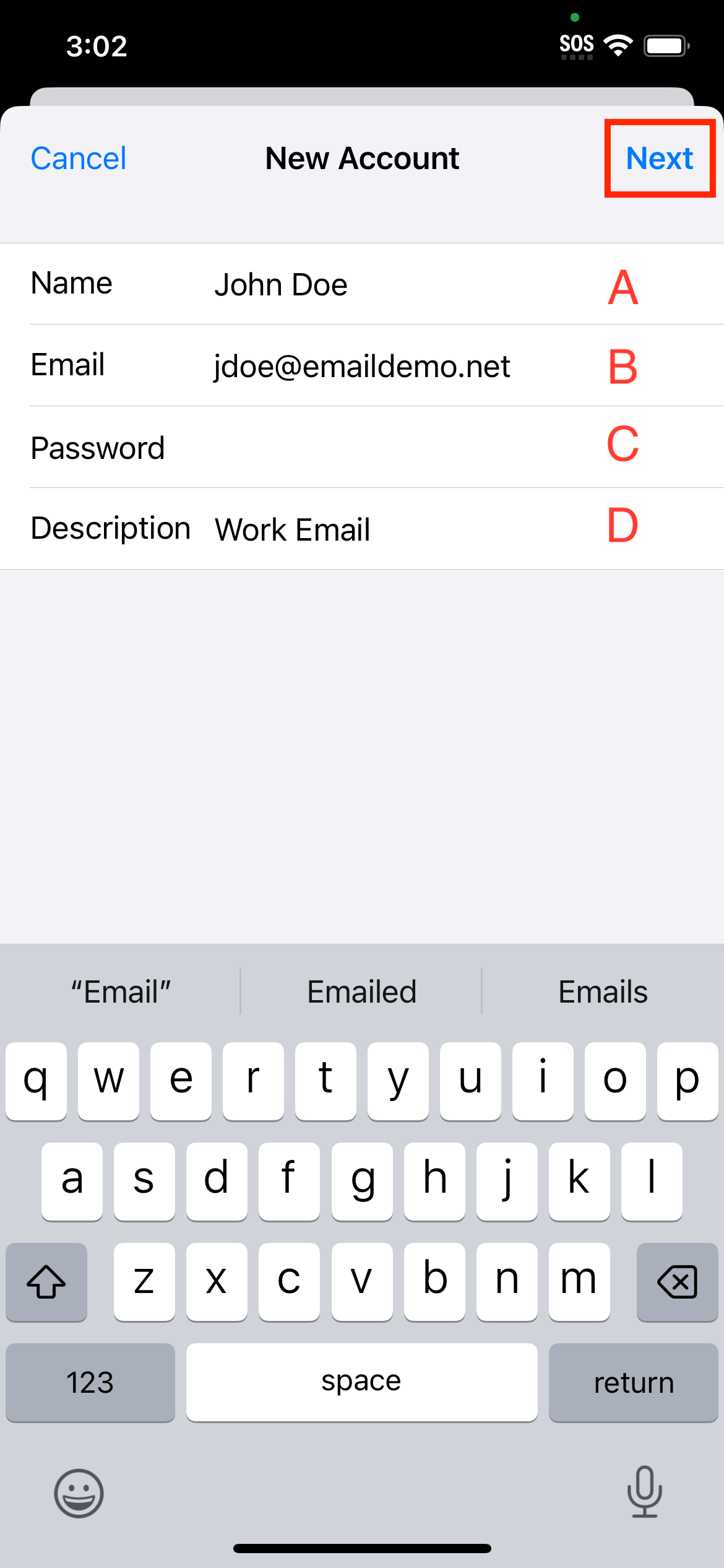Email setup on iphone ios 18 