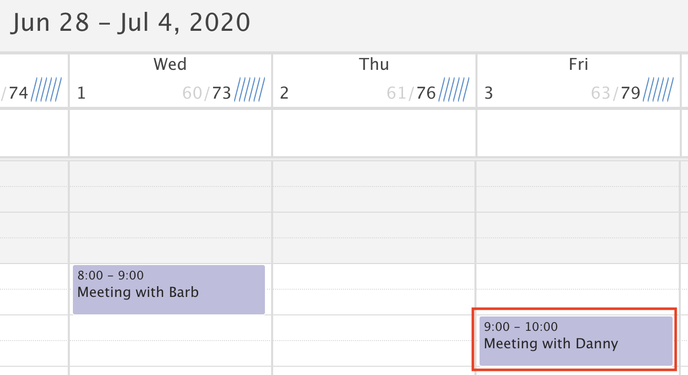 Drag and Drop Appointments in Calendar