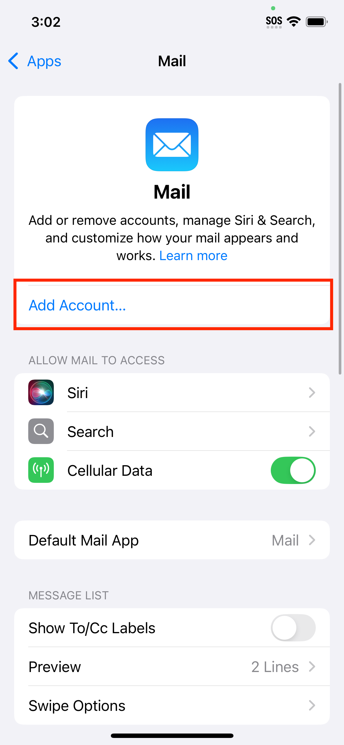 Email setup on iphone ios 18 